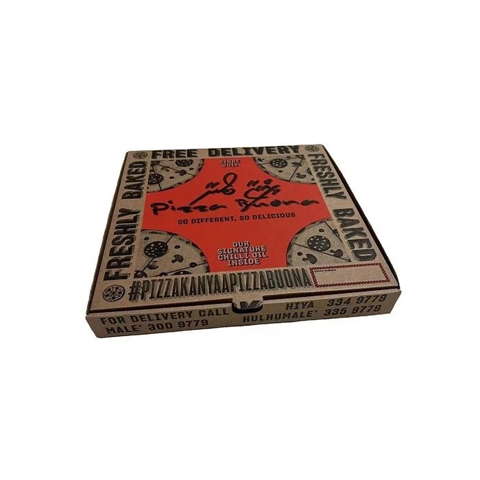 Caixa de pizza de papelão ondulado