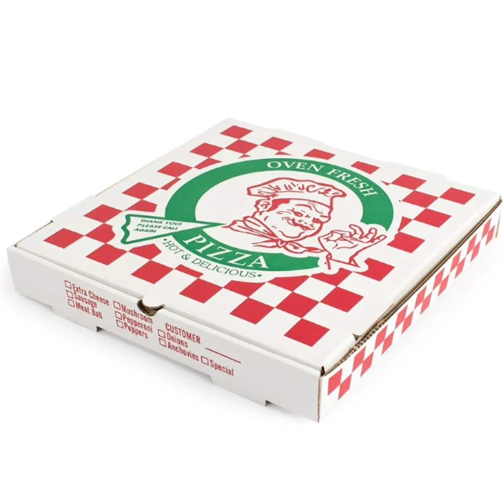 Caixa de pizza personalizável e ecologicamente correta