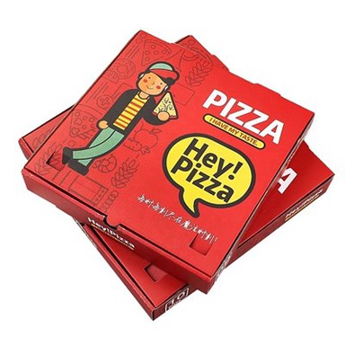 Caixas de pizza coloridas recicláveis personalizáveis