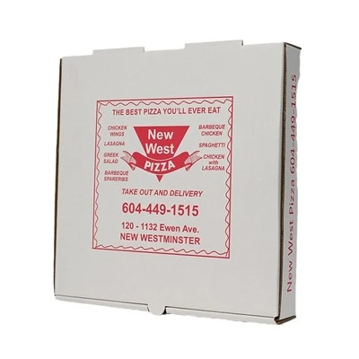 Caixa de pizza com logotipo personalizado e papel Kraft ecológico