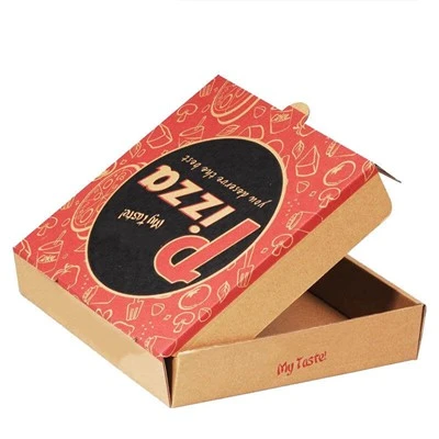 Caixa de embalagem de qualidade alimentar Llogo personalizado Caixa de pizza chinesa