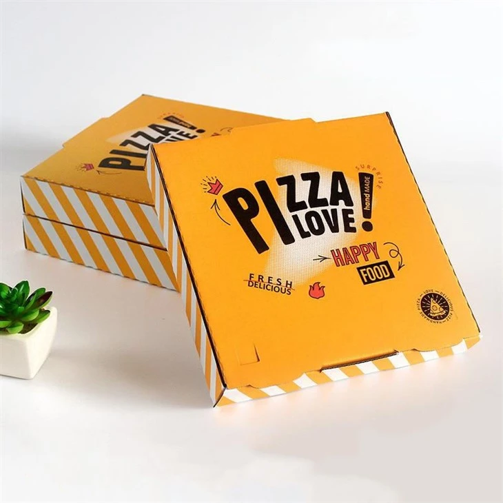 Caixas de pizza impressas com design personalizado do fornecedor