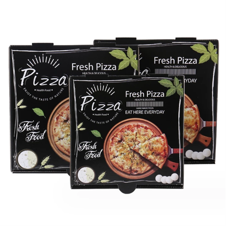 Fornecedor de caixa de pacote de caixa de pizza por atacado